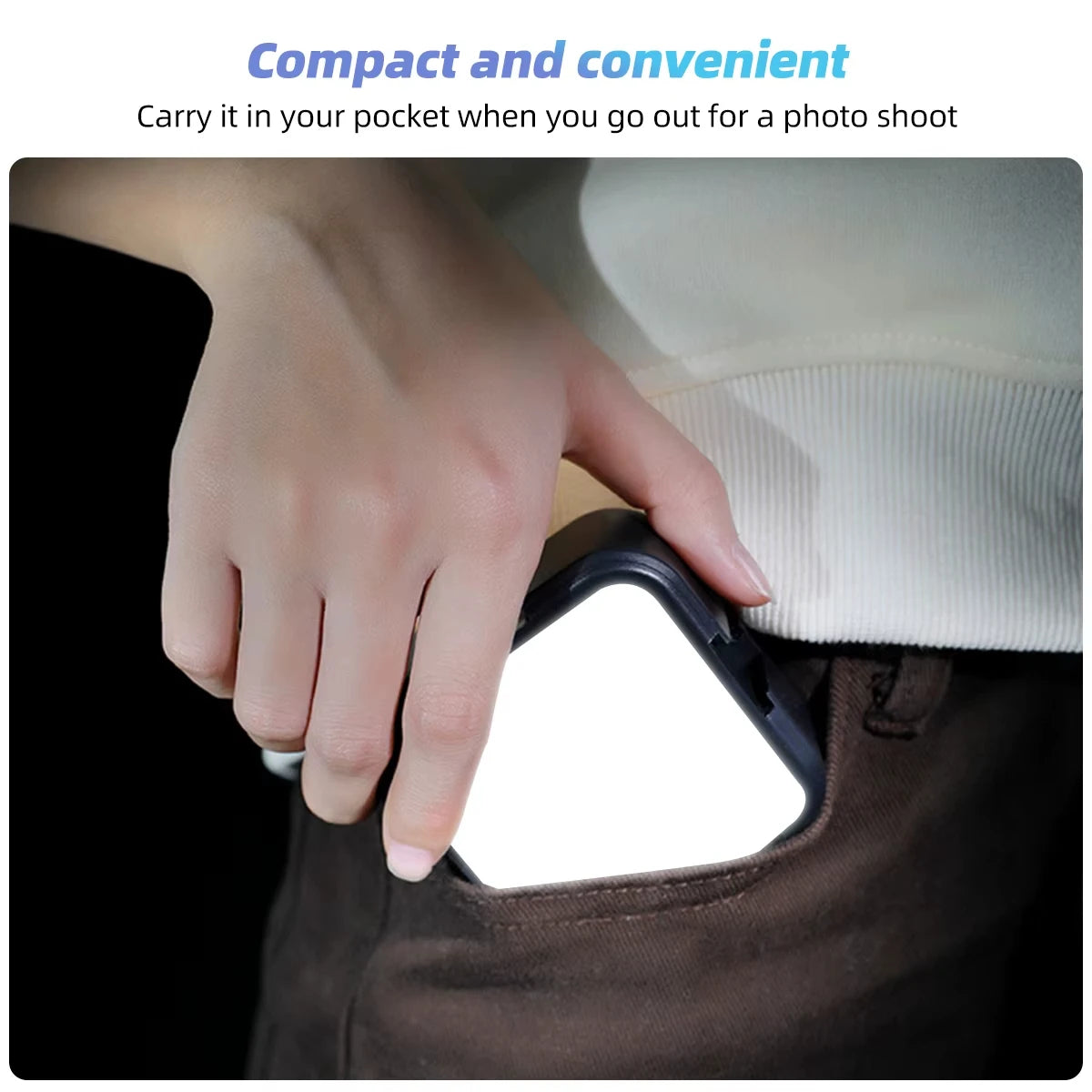 Clip-On Selfie LED Light – 3 Brightness Modes for Phone & Laptop