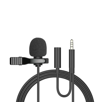 Mini Lavalier Lapel Mic – USB, 3.5mm, Type-C Available