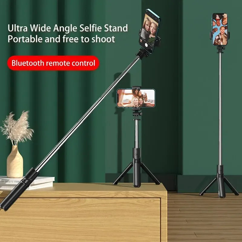 Bluetooth Selfie Stick & Mini Tripod – Extendable Phone Holder