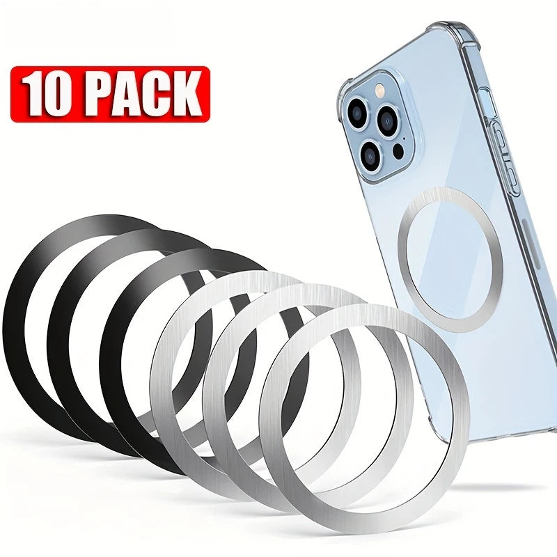 10-Pack Magnetic Mounting Discs for Smartphones