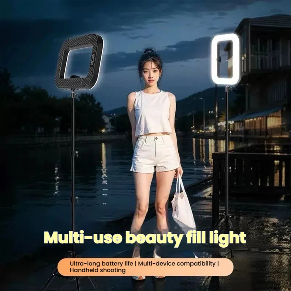 Portable LED Fill Light – Adjustable Brightness for Phone & Camera
