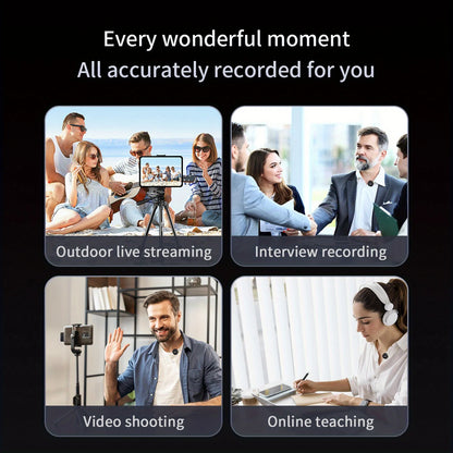 Wireless Lavalier Microphone for Phone & Laptop