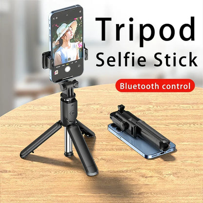 Bluetooth Selfie Stick & Mini Tripod – Extendable Phone Holder