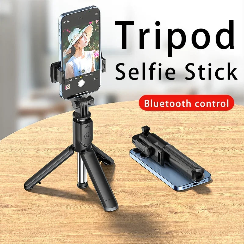 Bluetooth Selfie Stick & Mini Tripod – Extendable Phone Holder