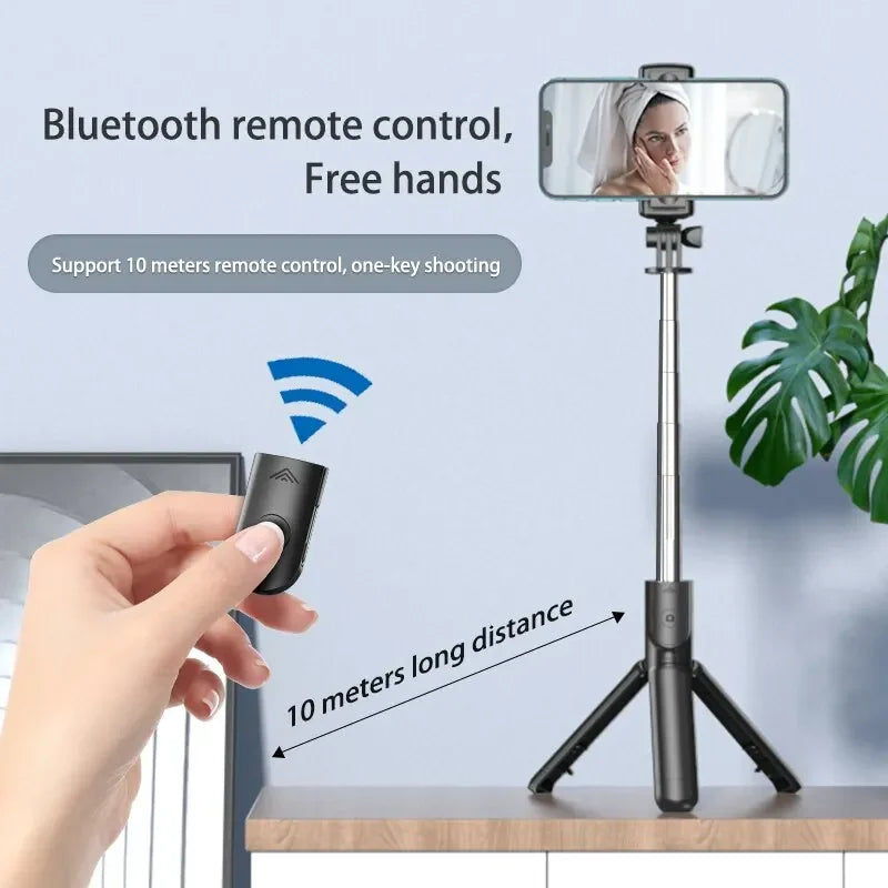 Bluetooth Selfie Stick & Mini Tripod – Extendable Phone Holder