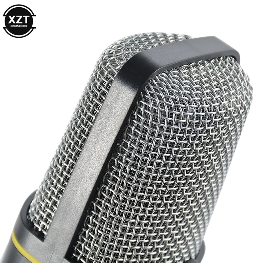 Professional 3.5mm Condenser Microphone with Tripod Stand