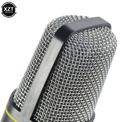 Professional 3.5mm Condenser Microphone with Tripod Stand