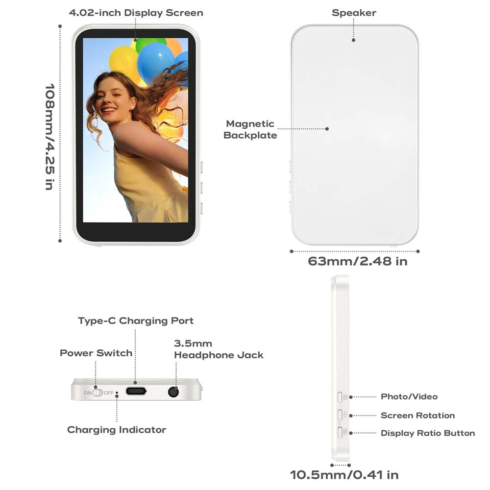 Mirrimage selfie display